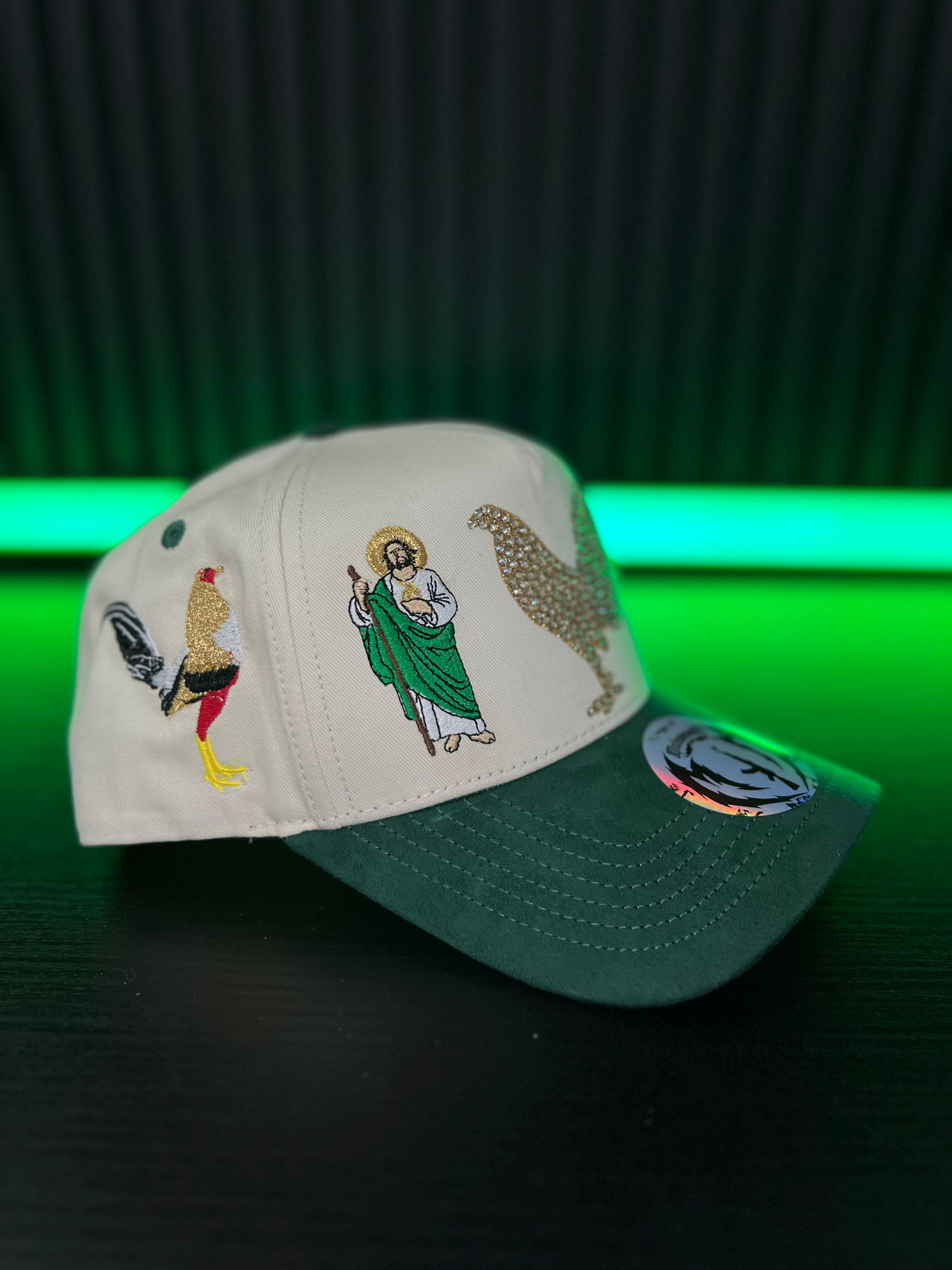 San Judas gallo bordada